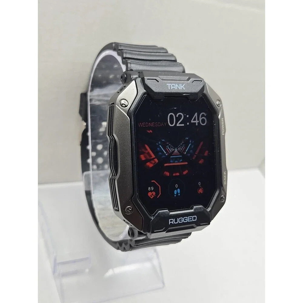 Kospet Tank M1 Pro Rugged Smartwatch Black 5ATM IP69K Fitness Tracker Watch Mens